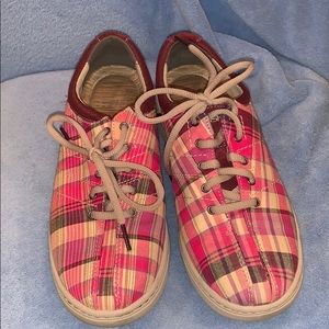 dansko plaid sneakers